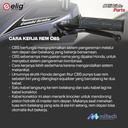 ELIG Kampas rem belakang motor XMAX / R25