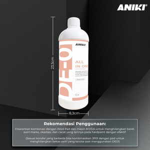 Aniki De01 Hardpaint Compound 100Gr - Poles Mobil / Kompon / Obat Poles