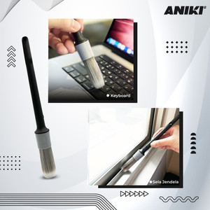 ANIKI Universal Soft Touch Detailing Brush / Interior / AC / Emblem
