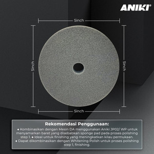 Aniki 5" Inch Mirror Finishing Polishing Pad / Busa Poles Mobil Motor
