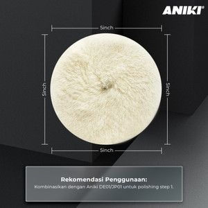 Aniki 5" Inch Wool Long Hair Pad / Busa Poles Mobil Motor
