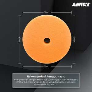 ANIKI 5" inch Medium Cut Polishing Pad / Busa Poles Mobil Motor