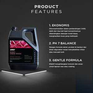 ANIKI Pinky Snow Wash 5L - Sabun Cuci Mobil Motor / Foam Spray