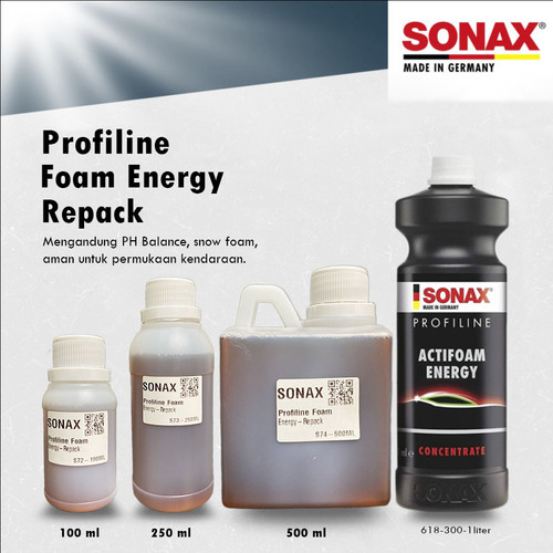 SONAX Profiline Actifoam Energy Shampo Mobil Foam Shampoo Mobil / Motor - Repack / Ecer