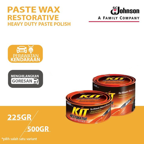 KIT Paste Wax Restorative Heavy Duty Paste Polish Mobil dan Motor