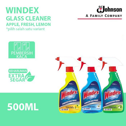 Windex Glass Cleaner Pump 500ml Pembersih Kaca