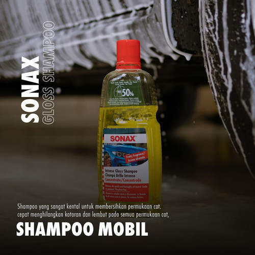 Sonax Intense Gloss Shampoo 1 Liter Car Wash Cuci Shampo Mobil / Motor