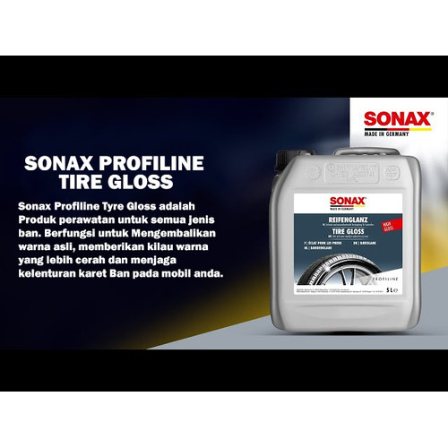 Sonax Profiline Tire Gloss Semir Pengkilap Tyre Ban Mobil / Motor - Repack / Ecer