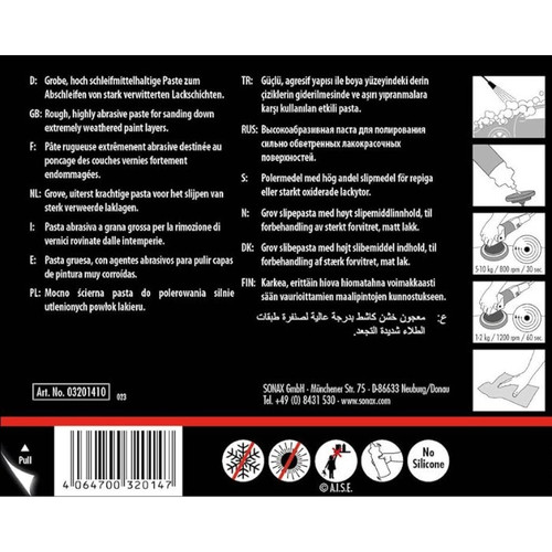 SONAX Profiline SP 06 02 REPACK / ECER - STEP 1 CUTTING / Compound Mobil Penghilang Baret