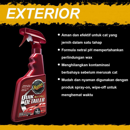 Meguiars - Meguiar's Quik Detailer Mist & Wipe 473ml Pembersih Cat Mobil