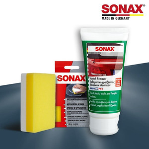 Paket Sonax Scratch remover 75ml & Sonax Applicator Sponge 150gr