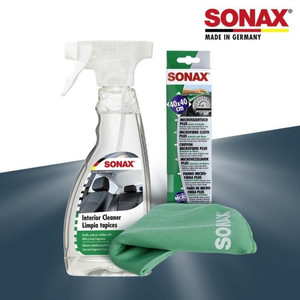 PAKET - SONAX Interior Cleaner & Microfiber Cloth Plus Interior & Glass