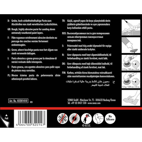 SONAX Profiline SP 06 02 Abrasive Paste 1L / STEP 1 CUTTING / Compound Mobil Penghilang Baret