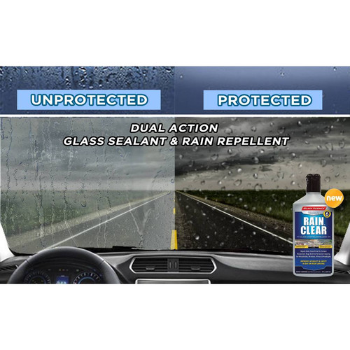 Glass Science Rain Clear Glass Coating 237ml Pembersih Kaca Efek Daun Talas Kaca