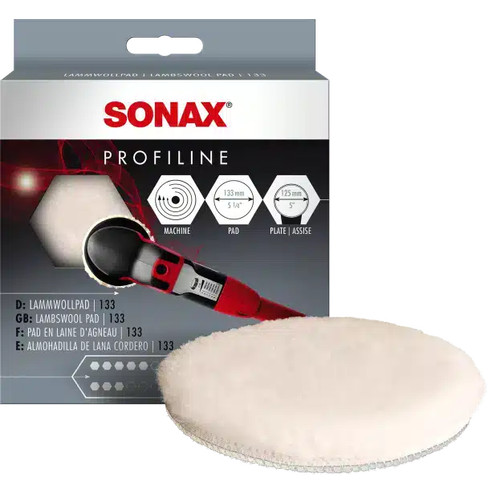 SONAX Sonax Lambskin Pad 130mm Busa Poles Wool 5 inch