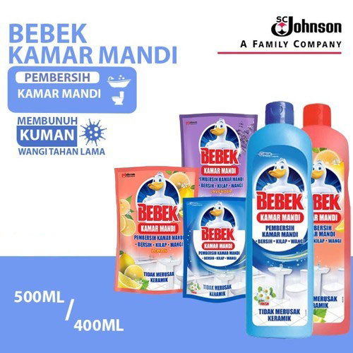 Bebek Bathroom Pembersih Kamar Mandi Botol 500ml / Refill 400ml