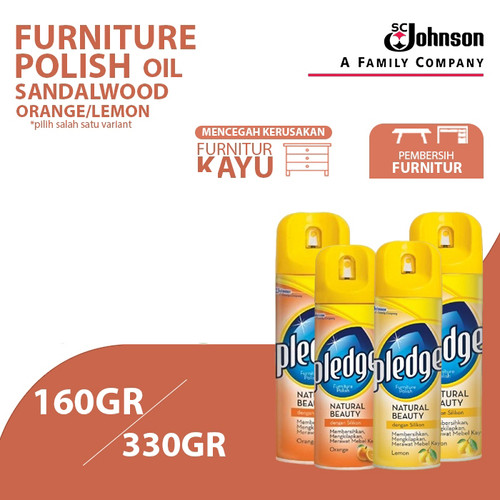 PLEDGE AEROSOL 160gr / 330gr Pembersih furniture kayu