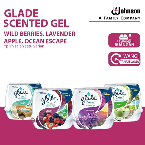 Glade Scented Gel 180gr Pengharum Kamar mandi Pewangi