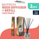 Bayfresh Reed Diffuser Pengharum Ruangan + Refill - Yuzu Peach