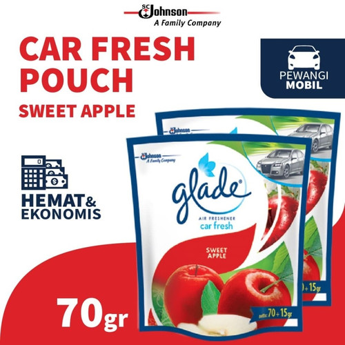 (Dapat 2 pcs) Glade Car Sweet Apple Refill 70gr