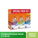 (Special Pack) Mr Muscle Toilet Cleaning Gel Refill isi 3pcs 36mL