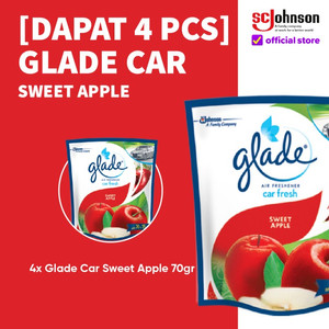 (Dapat 4 pcs) Glade Car Sweet Apple Gel 70gr