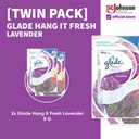 (TWIN PACK) Glade Hang It Fresh Lavender 8gr