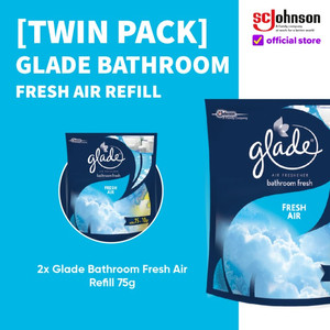 (TWIN PACK) Glade Bathroom Fresh Air Refill 75gr