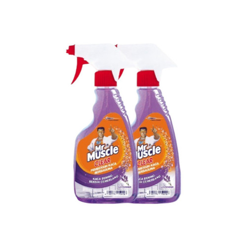 (Dapat 2Pcs) Mr Muscle Glass Liquid Lavender Pump 500ML