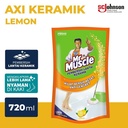 Mr Muscle Axi Keramik Pembersih Lantai Keramik Pouch Lemon 720ml