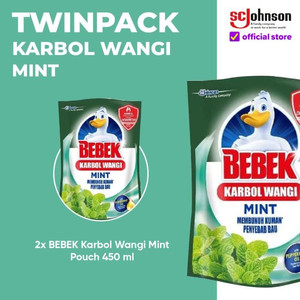 BEBEK Karbol Wangi Mint Pouch 450mL TWINPACK