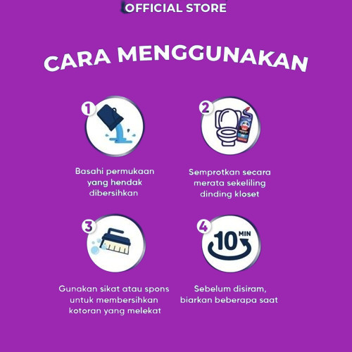 Bebek Kloset Lavender Sakura Pembersih Kloset 450mL