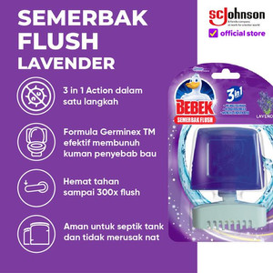Bebek Semerbak Flush Lavender 50mL Pembersih Toilet