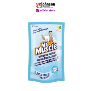 Mr Muscle Pembersih Lantai Kamar Bayi & Anak Pouch 720mL