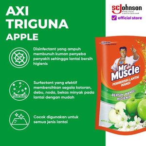 Mr Muscle Axi Triguna Apple Pouch 720mL x 2Pcs
