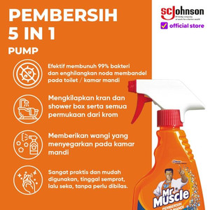 Mr Muscle Pembersih Kamar Mandi 5in1 Pump 500ml