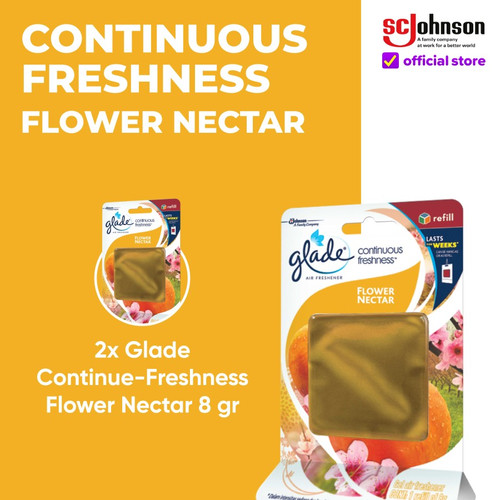 (Twin Pack) Glade Continue-Freshness Flower Nectar 8gr