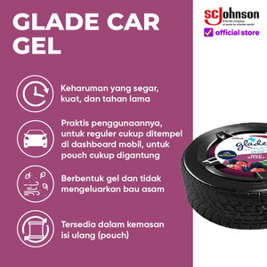 Glade Car Gel Wild Berries 75gr
