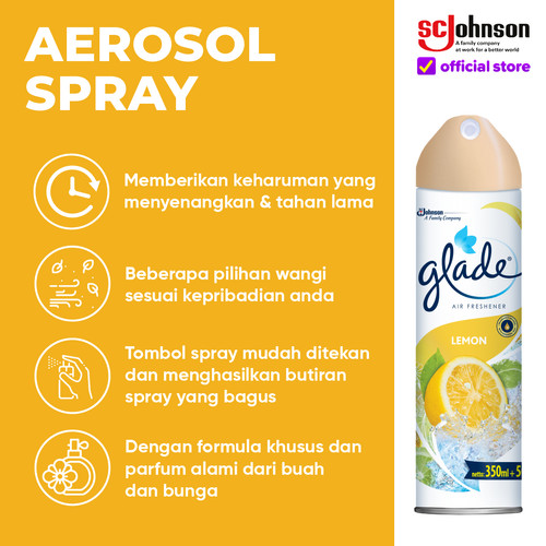 Glade Aerosol Pengharum Ruangan Lemon 250ml