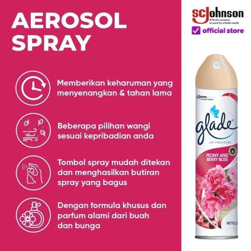 Glade Aerosol Peony And Berry Bliss 350ml