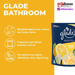 Glade Bathroom Lemon Zest Refill 75g