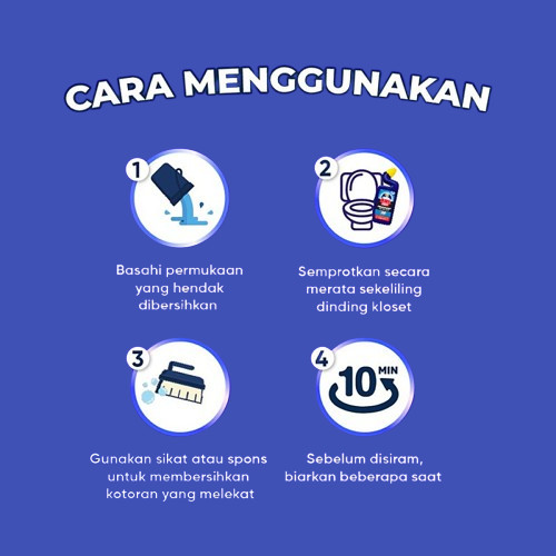 Bebek Kloset Pembersih  Kloset / Extra Penghilang Noda Kloset