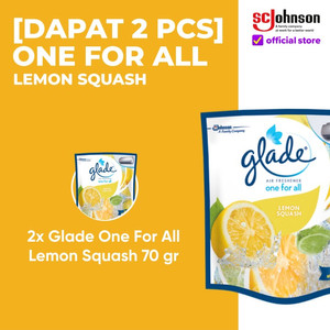 (Dapat 2Pcs) Glade One For All Lemon Squash 70gr Pengharum Ruangan