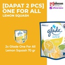(Dapat 2Pcs) Glade One For All Lemon Squash 70gr Pengharum Ruangan