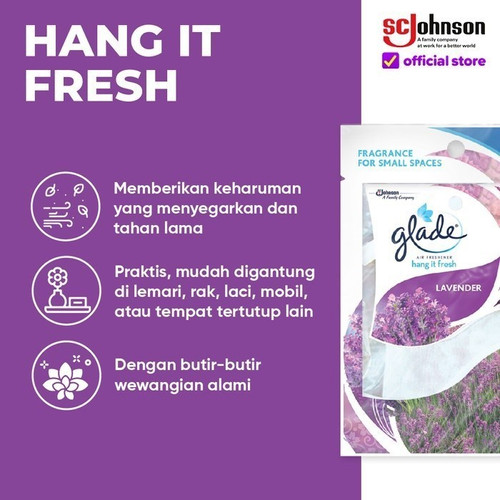 (TWIN PACK) Glade Hang It Fresh Lavender 8gr