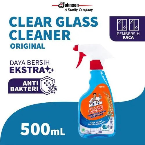 (Dapat 2Pcs) Mr Muscle Glass Liquid Blue Pump 500mL
