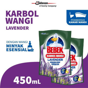 BEBEK Karbol Wangi Lavender Pouch 450mL TWINPACK