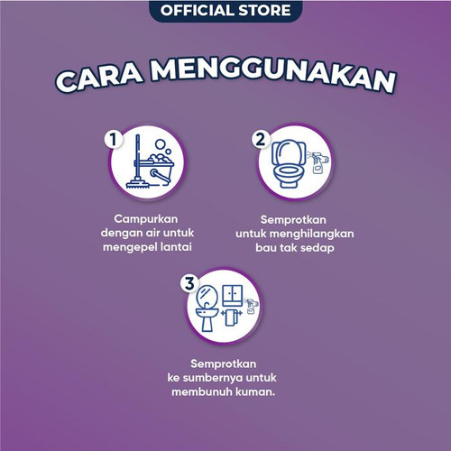 Bebek Karbol Wangi Lavender Pouch 450mL Kebersihan Rumah Tangga