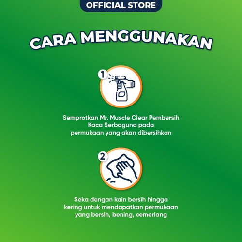 Mr Muscle Clear Pembersih Kaca Apple Refill 400ml