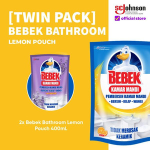 [Twin Pack] Bebek Bathroom Lemon Peach Pouch 400mL x 2pcs